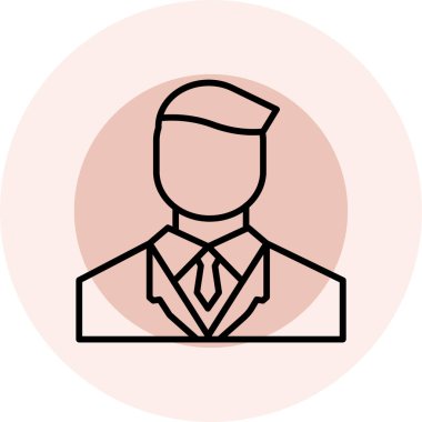 avatar erkek kişi simge vektör illüstrasyon 10