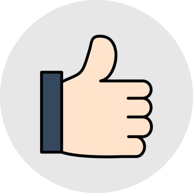 Simge vektör illüstrasyonunu parmakla