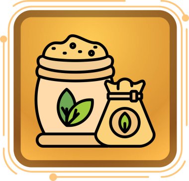 Moda Biçimli Çay Simgesi İzole Arkaplan