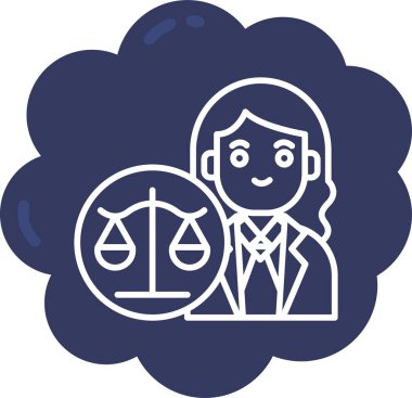 kanun simgesi vektör illüstrasyonu