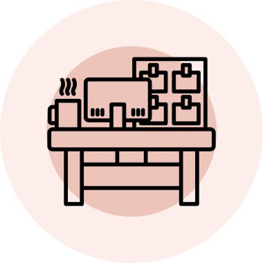 Modern simgenin vektör illüstrasyonu