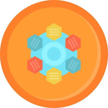 ağ veri simgesi vektör illüstrasyonu.