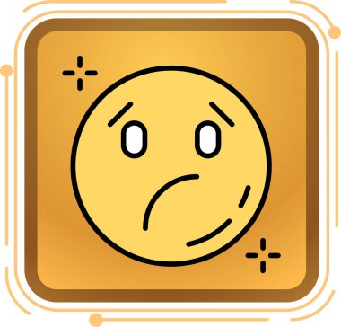 Üzgün surat, sarı gülen surat.