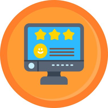 Müşteri memnuniyeti ikonu. beyaz üzerinde izole edilmiş ana hat müşteri derecelendirme vektör rengi