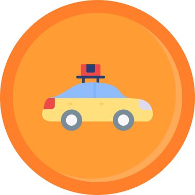 Araç. Web simgesi basit illüstrasyon