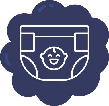 Bebeğim. Web simgesi basit illüstrasyon