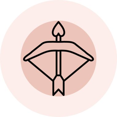 Bir pusula simgesinin vektör illüstrasyonu