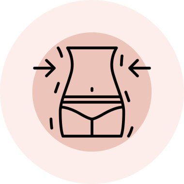 iç çamaşırı ikonu vektör illüstrasyonu