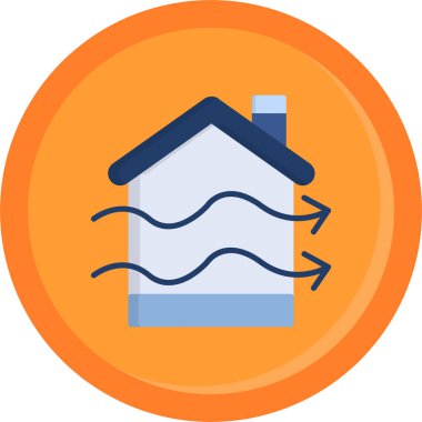 Ev. Web simgesi basit illüstrasyon