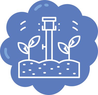 Modern bitki simgesinin vektör illüstrasyonu