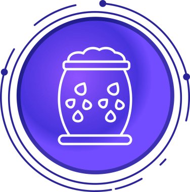 Beyaz arkaplanda izole edilmiş tatlı bal ikonu kavanozu. Banka soygunu. tatlı doğal gıda sembolü. Renkli taslak konsepti. vektör.