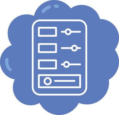 Web arayüzü simgesi basit tasarım