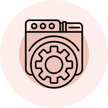 seo modern simgesinin vektör illüstrasyonu