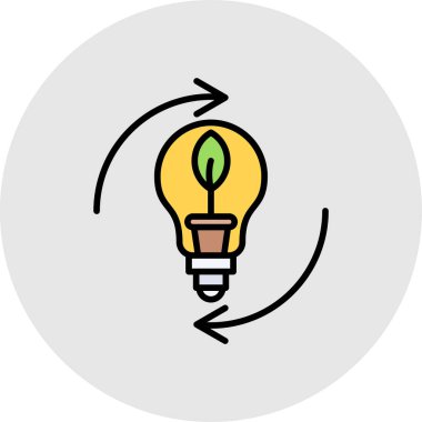 ampul simgesi vektör illüstrasyonu