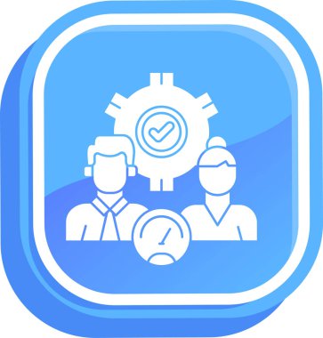 iş yönetimi simgesi, vektör illüstrasyonu