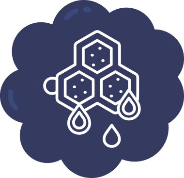 Bir kimyasal simgenin vektör illüstrasyonu