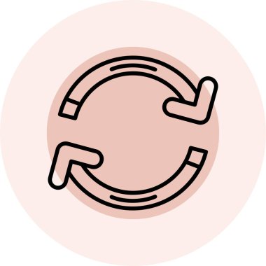 Modern bir simgenin vektör illüstrasyonu