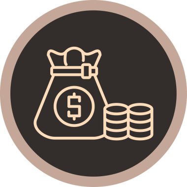 Bozukluklar. Web simgesi basit illüstrasyon