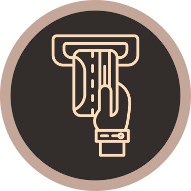 Vektör illüstrasyonu, çizgi film simgesi