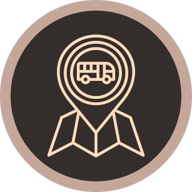 Bir kamyon simgesinin vektör çizimi