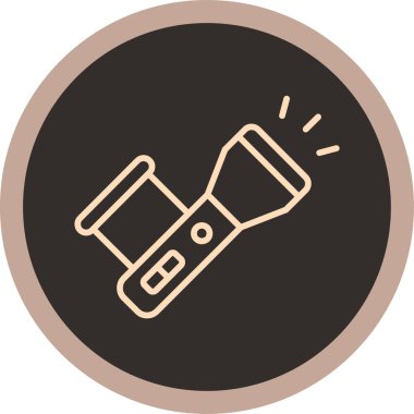 el feneri. Web simgesi basit illüstrasyon