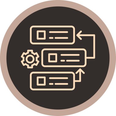 Modern bir simgenin vektör illüstrasyonu