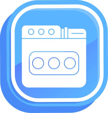 Mutfak ikonu. Web için basit mutfak vektör simgeleri çizimi