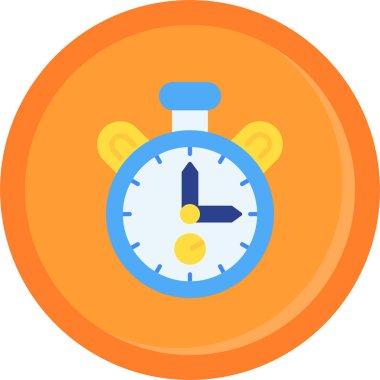 Kronometre web simgesi, basit vektör illüstrasyonu