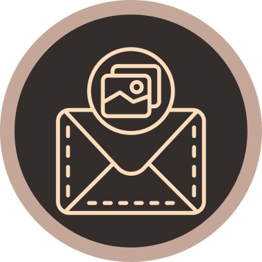 E-posta. Web simgesi basit illüstrasyon