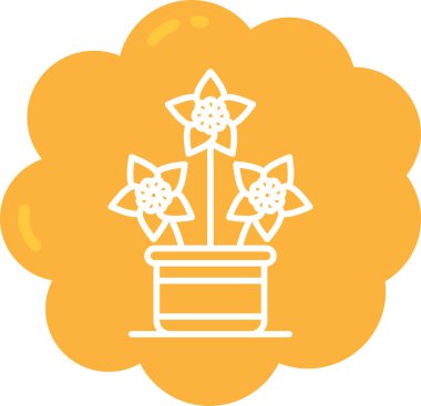 Kaktüs. Web simgesi basit illüstrasyon