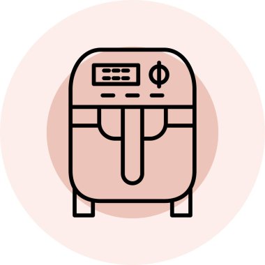 Bir makinenin vektör simgesi