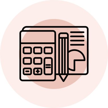 hesap makinesi simgesi vektör illüstrasyonu