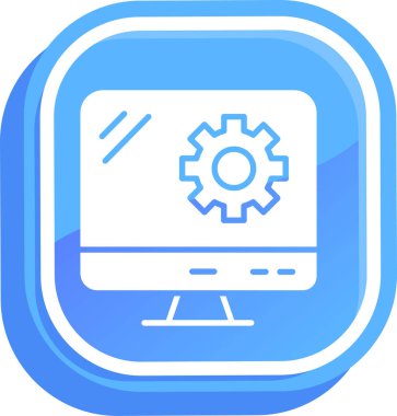 Web simgesi vektör illüstrasyonu