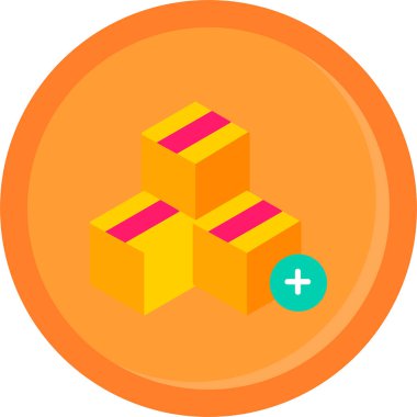 Kutu. Web simgesi basit illüstrasyon