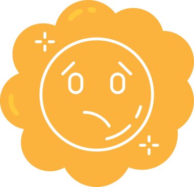 Emoji. Web simgesi vektör illüstrasyonu