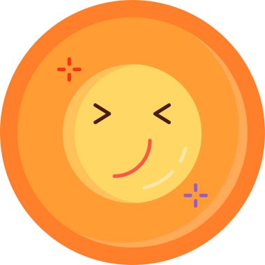 emoji. Web simgesi basit illüstrasyon