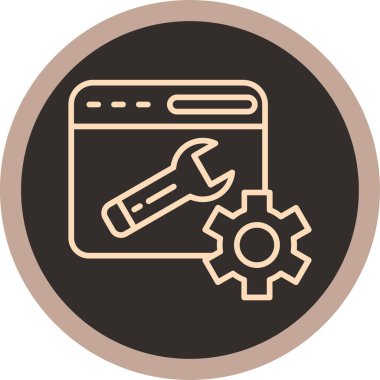 seo modern simgesinin vektör illüstrasyonu