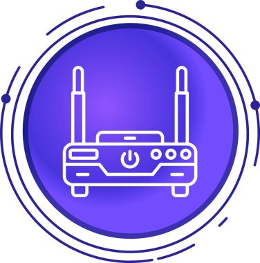 Wi-fi yönlendirici. Basit resimleme