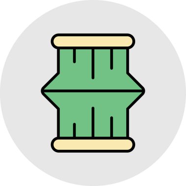 Kahve fincanı ikonu. Taslak kahve fincanı vektör simgesi rengi düz izole