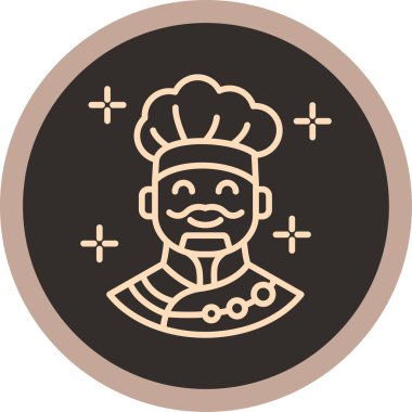 Şirin ve renkli bir simgenin vektör çizimi