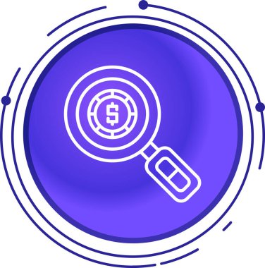 Ara. Web simgesi basit illüstrasyon