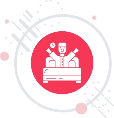 Uydu simgesi beyaz arkaplanda izole edildi. Renkli taslak konsepti. Vektör.