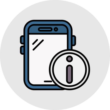 akıllı telefon simgesi vektör illüstrasyonu
