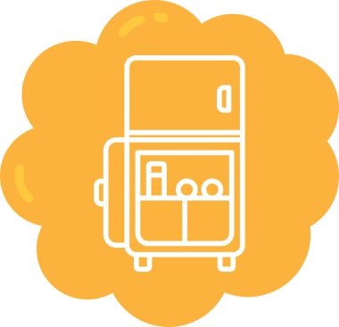 Bir bus simgesinin vektör illüstrasyonu