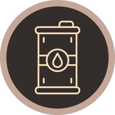 Gaz b simgesinin vektör çizimi