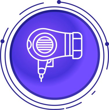 Beyaz arkaplanda çizgi saç fırçası simgesi izole edildi. Tarak işareti. Berber salonu sembolü. Renkli taslak konsepti. vektör