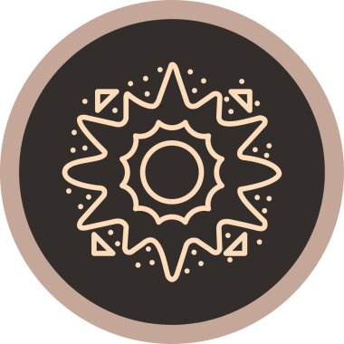 Vektör güneş simgesi illüstrasyonu