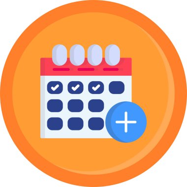 Şeffaf arkaplanda izole edilmiş modaya uygun düz biçimdeki tarih simgesi. olay sembolü.