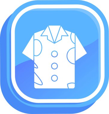 moda kıyafet gömleği simgesi doldurulmuş taslak biçimi