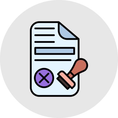 Belge. Web simgesi basit illüstrasyon